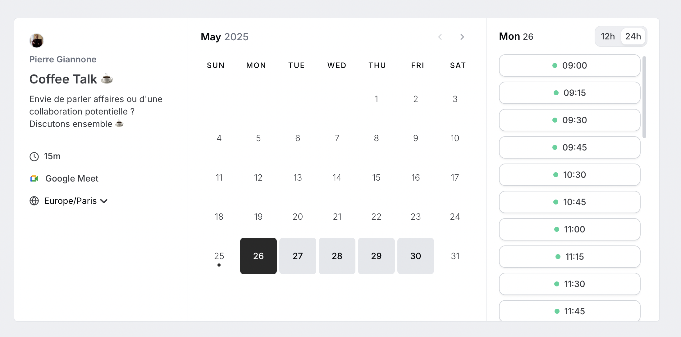 On s'appelle de vive voix ? ☕️